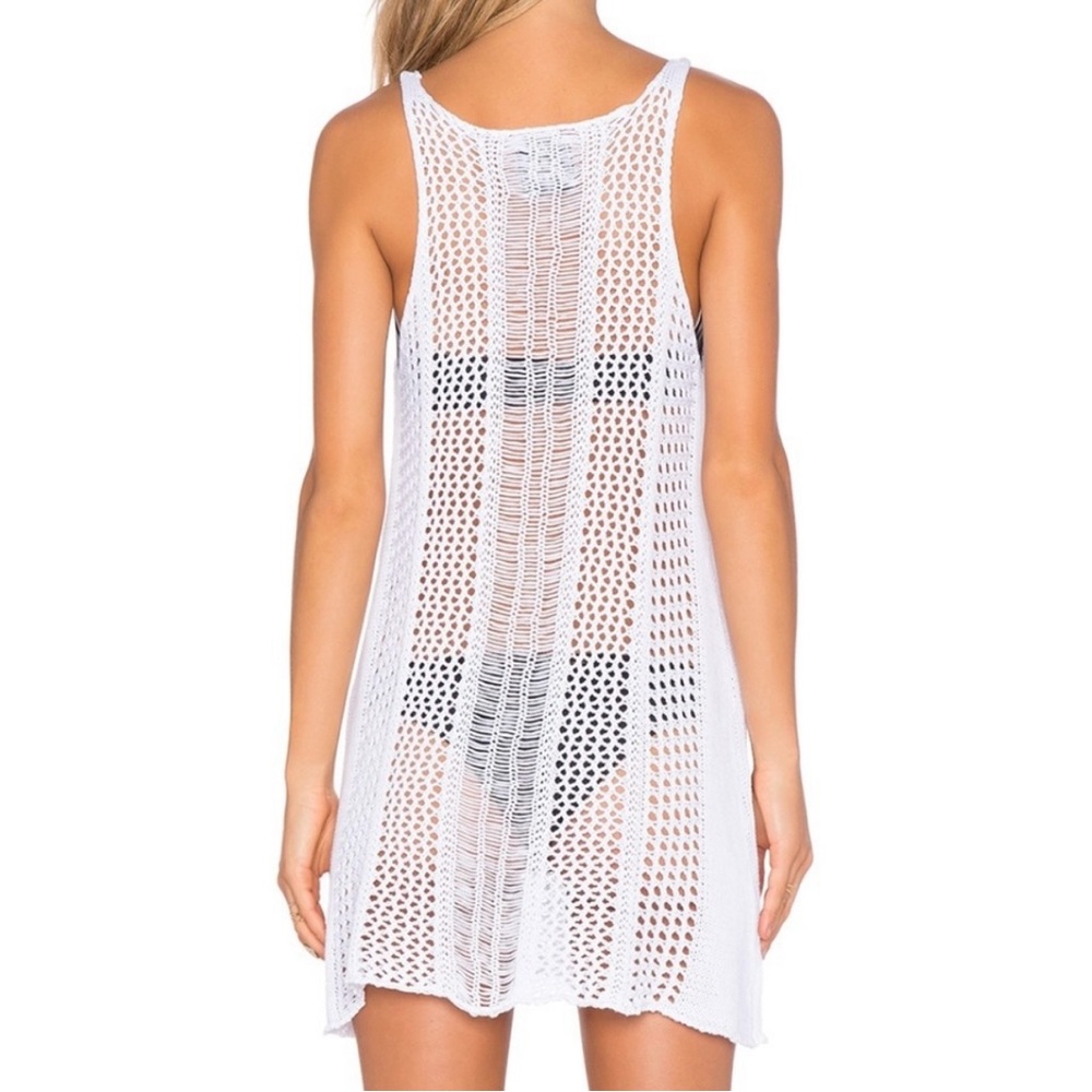 White Crochet Swim Cover-Up - Picture 2 of 3